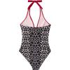 imageSUUKSESS Women Sexy Tummy Control One Piece Swimsuits Halter Push Up Bathing Suits1 Red Leopard