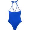 imageSUUKSESS Women Sexy Tummy Control One Piece Swimsuits Halter Push Up Bathing Suits1 Royal Blue