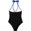 imageSUUKSESS Women Sexy Tummy Control One Piece Swimsuits Halter Push Up Bathing Suits1 Royal Blue Black
