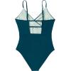 imageSUUKSESS Women Sexy Wrap Push Up One Piece Swimsuit Tummy Control Bathing Suit89 Peacock Blue