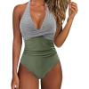#1 Striped Army Green