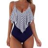 #1 White Blue Striped