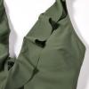 imageSUUKSESS Women Sexy Halter One Piece Swimsuits Ruffle Tummy Control Bathing Suit1 Army Green