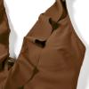 imageSUUKSESS Women Sexy Halter One Piece Swimsuits Ruffle Tummy Control Bathing Suit1 Brown
