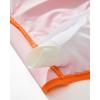 imageSUUKSESS Women Sexy Halter One Piece Swimsuits Ruffle Tummy Control Bathing Suit1 Orange
