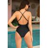 imageSUUKSESS Women Sexy Tummy Control One Piece Swimsuits Square Neck Bathing Suits62 Black