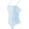 imageSUUKSESS Women Sexy Tummy Control One Piece Swimsuits Square Neck Bathing Suits62 Blue Ditsy Floral