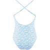imageSUUKSESS Women Sexy Tummy Control One Piece Swimsuits Square Neck Bathing Suits62 Blue Ditsy Floral