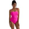 imageSUUKSESS Women Sexy Tummy Control One Piece Swimsuits Square Neck Bathing Suits62 Hot Pink