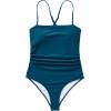 imageSUUKSESS Women Sexy Tummy Control One Piece Swimsuits Square Neck Bathing Suits62 Peacock Blue