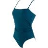 imageSUUKSESS Women Sexy Tummy Control One Piece Swimsuits Square Neck Bathing Suits62 Peacock Blue