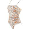 imageSUUKSESS Women Sexy Tummy Control One Piece Swimsuits Square Neck Bathing Suits62 Yellow Floral