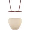 imageSUUKSESS Women Triangle High Cut Bikini Sets Sexy High Waisted 2 Piece Swimsuit57 Beige Brown