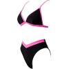 imageSUUKSESS Women Triangle High Cut Bikini Sets Sexy High Waisted 2 Piece Swimsuit57 Black Pink