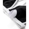 imageSUUKSESS Women Triangle High Cut Bikini Sets Sexy High Waisted 2 Piece Swimsuit57 Black White
