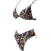 imageSUUKSESS Women Triangle High Cut Bikini Sets Sexy High Waisted 2 Piece Swimsuit57 Leopard