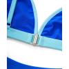 imageSUUKSESS Women Triangle High Cut Bikini Sets Sexy High Waisted 2 Piece Swimsuit57 Neon Royal Blue
