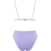 imageSUUKSESS Women Triangle High Cut Bikini Sets Sexy High Waisted 2 Piece Swimsuit57 Purple White
