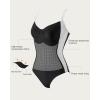 imageSUUKSESS Women Tummy Control One Piece Swimsuit Sexy Crisscross Back Bathing SuitBlack