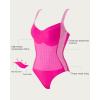 imageSUUKSESS Women Tummy Control One Piece Swimsuit Sexy Crisscross Back Bathing SuitPink