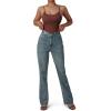 imageSUUKSESS Women Ribbed Sexy Bodysuit Adjustable Spaghetti Strap Padded Tank Top
