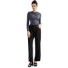 imageSUUKSESS Women Business Casual Long Sleeve Tops Double Lined Basic T ShirtsAsh