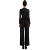 imageSUUKSESS Women Business Casual Long Sleeve Tops Double Lined Basic T ShirtsBlack