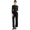imageSUUKSESS Women Business Casual Long Sleeve Tops Double Lined Basic T ShirtsBlack