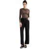 imageSUUKSESS Women Business Casual Long Sleeve Tops Double Lined Basic T ShirtsBrown
