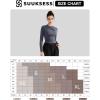 imageSUUKSESS Women Business Casual Long Sleeve Tops Double Lined Basic T ShirtsMarsala