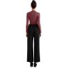 imageSUUKSESS Women Business Casual Long Sleeve Tops Double Lined Basic T ShirtsMarsala