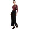 imageSUUKSESS Women Business Casual Long Sleeve Tops Double Lined Basic T ShirtsMarsala
