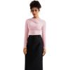 imageSUUKSESS Women Business Casual Long Sleeve Tops Double Lined Basic T ShirtsPink