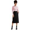imageSUUKSESS Women Business Casual Long Sleeve Tops Double Lined Basic T ShirtsPink