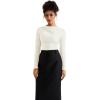 imageSUUKSESS Women Business Casual Long Sleeve Tops Double Lined Basic T ShirtsWhite