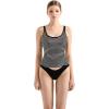 imageSUUKSESS Women Padded Ribbed Long Tank Tops Summer Going Out Basic Scoop Neck Cami TopsBlack White Stripe