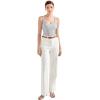 imageSUUKSESS Women Padded Ribbed Long Tank Tops Summer Going Out Basic Scoop Neck Cami TopsLight Grey