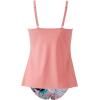 imageSUUKSESS Womens Tummy Control Tankini Swimsuit Push Up Knot Front Bathing SuitPink Multicolor
