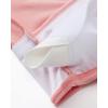 imageSUUKSESS Womens Tummy Control Tankini Swimsuit Push Up Knot Front Bathing SuitPink Multicolor