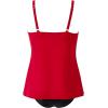 imageSUUKSESS Womens Tummy Control Tankini Swimsuit Push Up Knot Front Bathing SuitRed