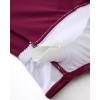 imageSUUKSESS Womens Tummy Control Tankini Swimsuit Push Up Knot Front Bathing SuitWine Red