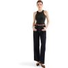imageSUUKSESS Women Padded Cotton Ribbed Tank Tops 2025 High Neck Racerback Basic TopsBlack