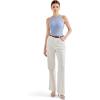 imageSUUKSESS Women Padded Cotton Ribbed Tank Tops 2025 High Neck Racerback Basic TopsLight Blue