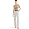 imageSUUKSESS Women Padded Cotton Ribbed Tank Tops 2025 High Neck Racerback Basic TopsLight Green