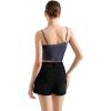 imageSUUKSESS Women Lace Double Lined Camisole Top Spaghetti Strap Going Out Tank TopAsh