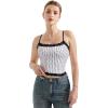 imageSUUKSESS Women Lace Double Lined Camisole Top Spaghetti Strap Going Out Tank TopPulka Dots White