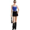 imageSUUKSESS Women Lace Double Lined Camisole Top Spaghetti Strap Going Out Tank TopSapphire