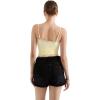 imageSUUKSESS Women Lace Double Lined Camisole Top Spaghetti Strap Going Out Tank TopYellow