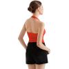 imageSUUKSESS Women Double Lined Halter Going Out Tops Open Back Basic Cami Tank TopsDream Red