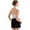 imageSUUKSESS Women Double Lined Halter Going Out Tops Open Back Basic Cami Tank TopsSoft Sand